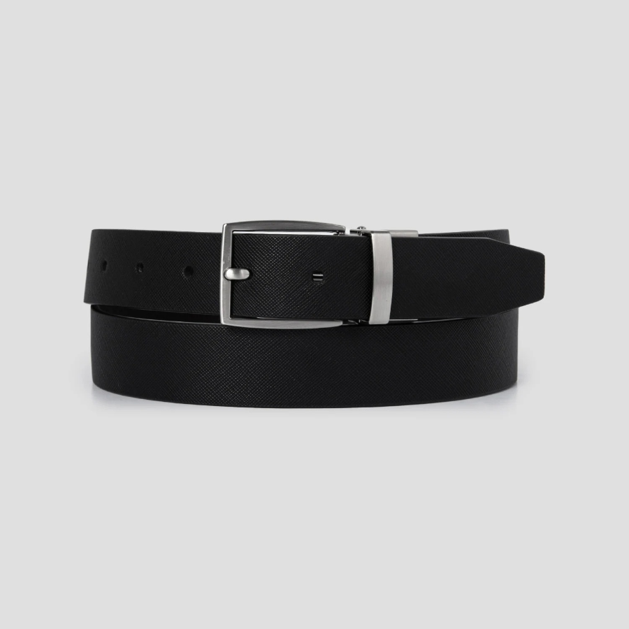 8 seconds 30mm Reversible Rotating Buckle Belt — Black