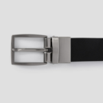 8 seconds 30mm Reversible Rotating Buckle Belt — Black