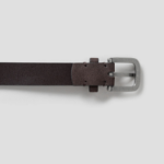 8 seconds 25mm Faux Suede Western Buckle Belt — Brown