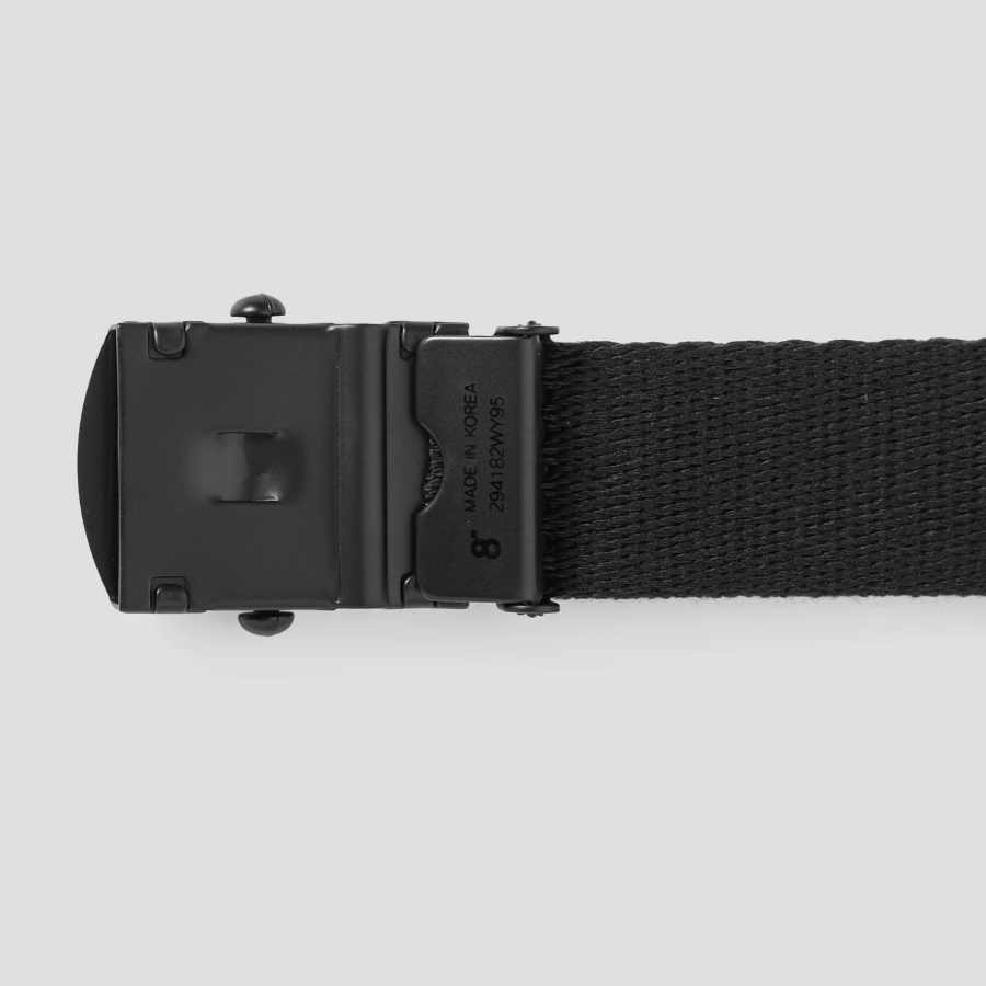 8 seconds 30mm Webbing Tape Easy Buckle Belt — Black