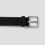 8 seconds 30mm Basic Square Buckle Belt — Black