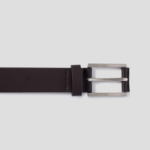 8 seconds 30mm Stopper Ring Square Buckle Belt — Brown