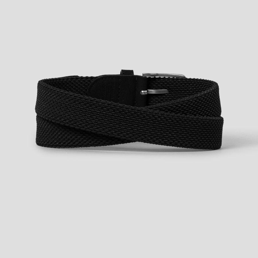 8 seconds 30mm Tube-Type Elastic Belt — Black