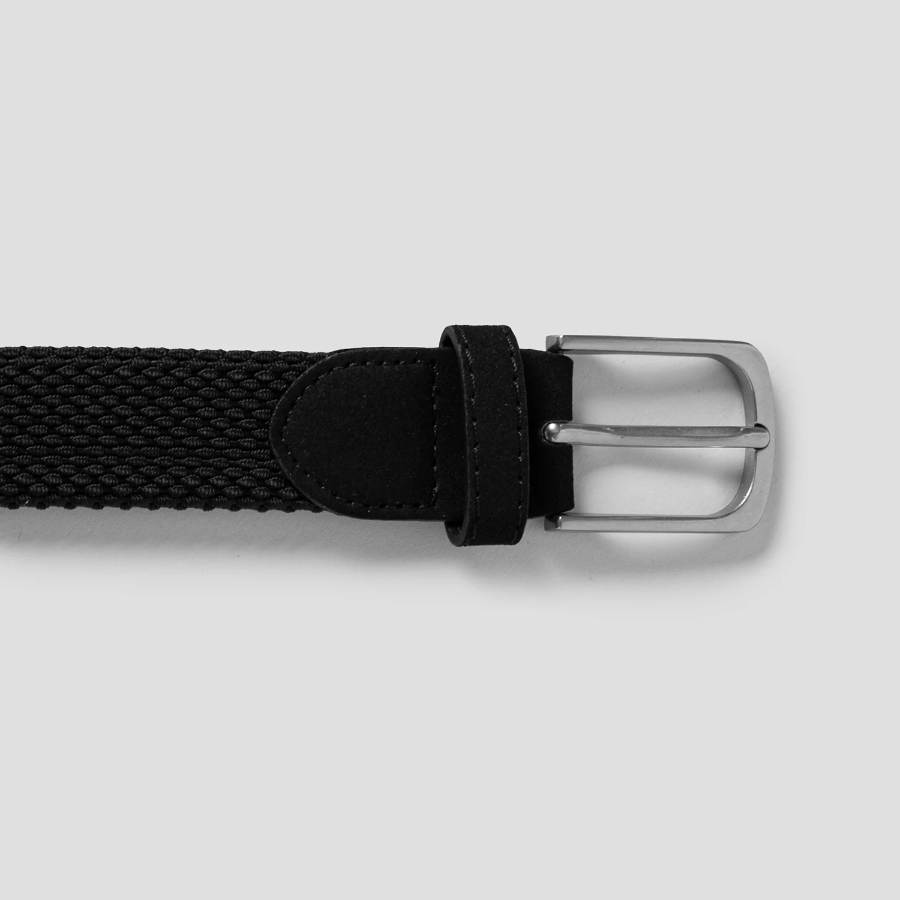 8 seconds 30mm Tube-Type Elastic Belt — Black
