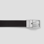 8 seconds [Reversible] 30mm Double-Sided Woven Rotating Buckle Belt — Black