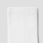8 seconds Cotton Blend Mid-Length Solid Socks — White