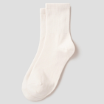 8 seconds Cotton Blend Mid-Length Solid Socks — Ivory