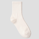 8 seconds Cotton Blend Mid-Length Solid Socks — Ivory