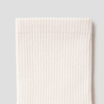 8 seconds Cotton Blend Mid-Length Solid Socks — Ivory