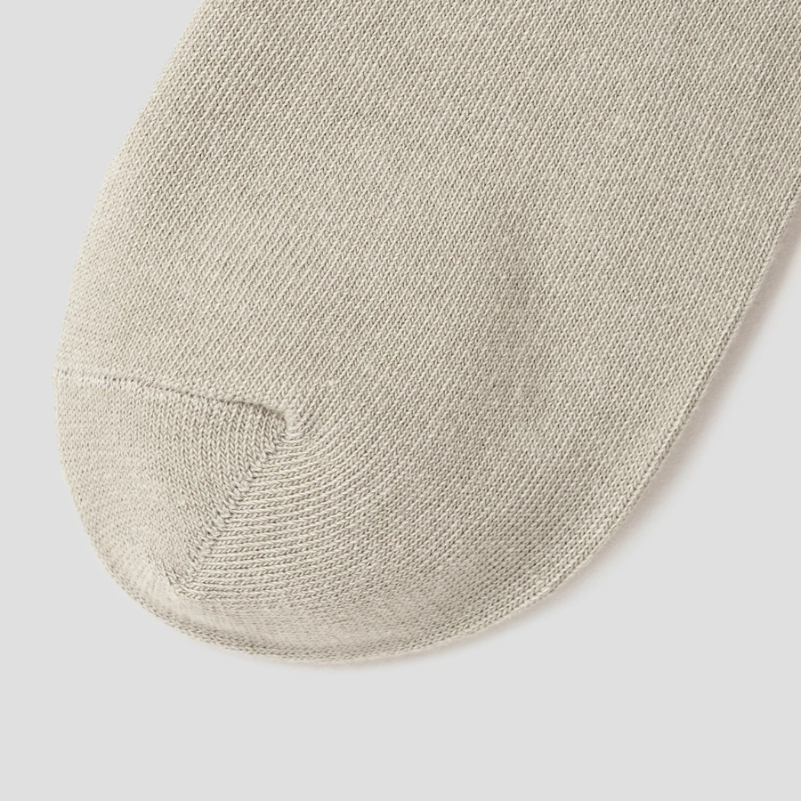 8 seconds Cotton Blend Mid-Length Solid Socks — Khaki