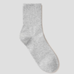 8 seconds Cotton Blend Mid-Length Solid Socks — Gray
