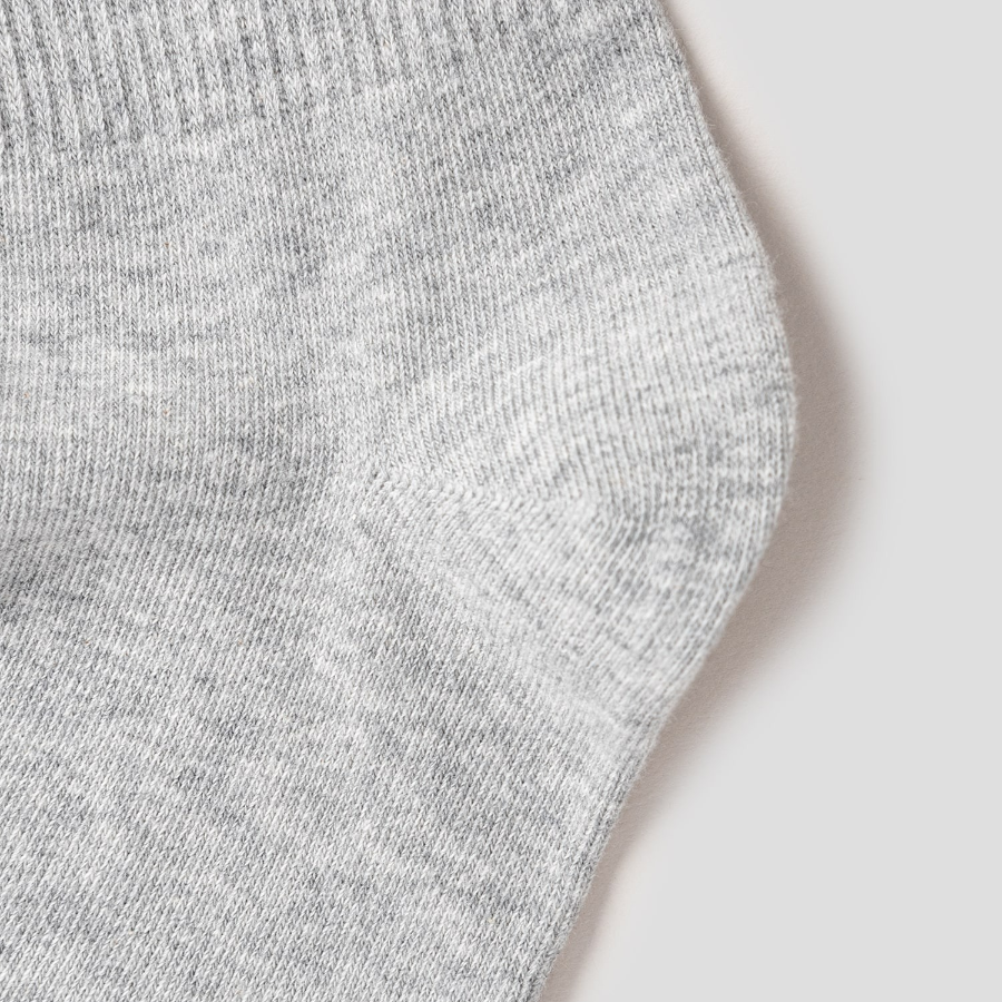 8 seconds Cotton Blend Mid-Length Solid Socks — Gray
