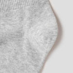 8 seconds Cotton Blend Mid-Length Solid Socks — Gray