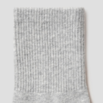 8 seconds Cotton Blend Mid-Length Solid Socks — Gray