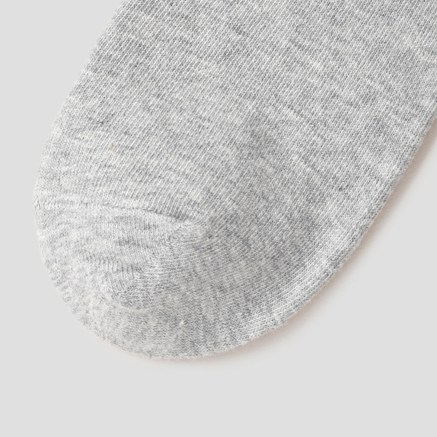 8 seconds Cotton Blend Mid-Length Solid Socks — Gray
