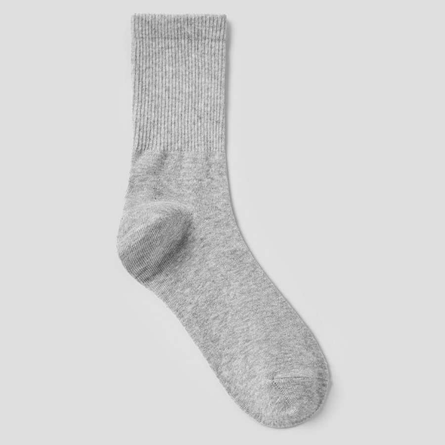 8 seconds Mid-Length Solid Socks — Dark Gray