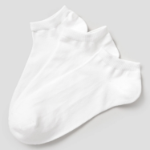 8 seconds Cotton Blend Solid Sneakers Socks 3P — White