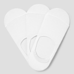 8 seconds Cotton Blend Solid No-Show Socks 3P — White