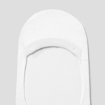 8 seconds Cotton Blend Solid No-Show Socks 3P — White