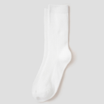 8 seconds Cotton Blend Ribbed Socks — White