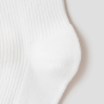 8 seconds Cotton Blend Ribbed Socks — White