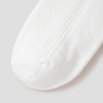 8 seconds Cotton Blend Ribbed Socks — White